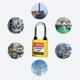 thumbnail image 3 of Lockout s de Seguridad Grillete de Acero Ligero Amarillo Sunnimix Candados para equipaje, 3 of 7