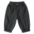 thumbnail image 3 of LYHaoo Boys Cargo Pants Style Casual Trousers With Multiple Pockets Comfortable Loose Fit Long Pants For Kids And Youth Outdoor School Wear School Pants for Boys(Gray), 3 of 6