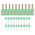 thumbnail image 3 of Dollhouse Champagne Set, 10 Sets Simulation Model Miniature Wine Bottles Miniature  For Dolly House, 3 of 8