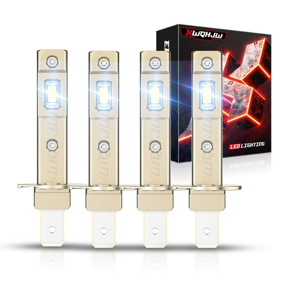 4x H1 LED Headlight Bulbs Conversion Kit High Low Beam Super Bright White