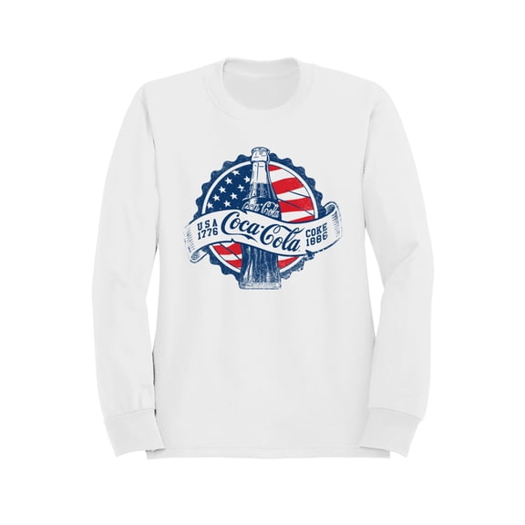 Officially Licensed Coca Cola Vintage USA 1776 Design Men's Sweatshirt