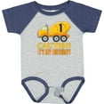 thumbnail image 3 of Inktastic 1st Birthday Construction Truck Cement Mixer Boys or Girls Baby Bodysuit, 3 of 5