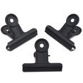 thumbnail image 1 of Clips de bisagra de metal negro Coideal, paquete de 20 abrazaderas de clip de papel de carpeta grande de 2 pulgadas para bolsas de alimentos, fotos, manualidades, suministros de oficina (51 mm), 1 of 5