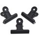 thumbnail image 1 of Clips de bisagra de metal negro Coideal, paquete de 20 abrazaderas de clip de papel de carpeta grande de 2 pulgadas para bolsas de alimentos, fotos, manualidades, suministros de oficina (51 mm), 1 of 5