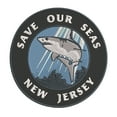 thumbnail image 1 of Save Our Seas! New Jersey 3.5 Inch Iron Or Sew On Embroidered Fabric Badge Patch Ocean Beach, Salt Life Iconic Series, 1 of 2