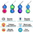 thumbnail image 3 of CPDD 6pcs Punk Graffiti Mini Pop its Pack, Fidget Toy Keychain Packs Simple Dimple Push Bubble Sensory Stress Relief Anti-Anxiety Autism Hand Key Chain Gift for Kids Teen Adult (Mixed-A), 3 of 6