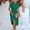 Green, variant on Women's Shirt Knee Length Short Sleeved Dress Elegant V Neck MIDI Casual Dress Shirt Dress Beach Outfit for Women Summer Dresses for Women Work Casual Tween Casual Dresses Smock Dresses Midi Women