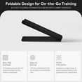 thumbnail image 3 of BalanceFrom 8-Foot Folding Foam Balance Beam, PU-Covered High-Density, Black, 3 of 9