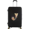 thumbnail image 1 of Housses de Valise Housse de Protection Valise de Voyage Anti-Rayures Housse Anti-Poussière Réutilisable Housse Anti-Poussière Lavable Motif Imprimé Floral Lettre 8floral Lettre J L, 1 of 6