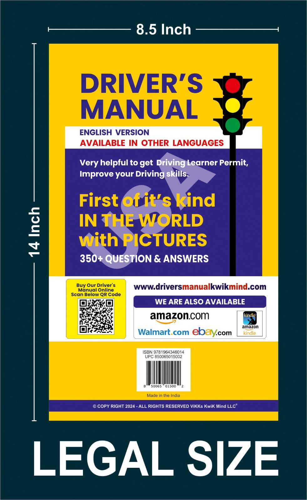 Driver's manual book USA English version - Walmart.com