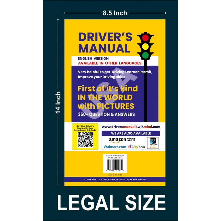 Driver's manual book USA English version - Walmart.com