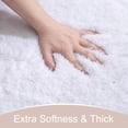 thumbnail image 3 of Softlife Absorbent Bathroom Rugs Microfiber Non Slip Bath Mat for Bathroom Soft Shaggy Rug,48"x24",White, 3 of 6
