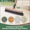 thumbnail image 3 of Eyliden Carpet Broom, Angle Carpet Brush with 48" Long Handle, Stiff Bristle Floor Carpet Brush Sweeper for Pet Hair, Patio Garage Deck Concrete Wood Stone Carpet Cleaning Rake Push Broom, 3 of 7