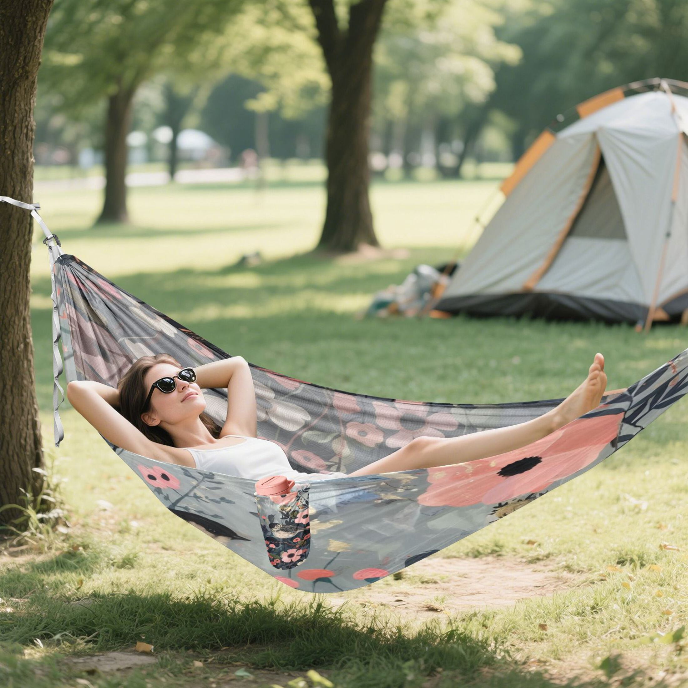 Hammock Camping Hammock Nylon Portable Hammock Travel Camping Hammock Black Bird