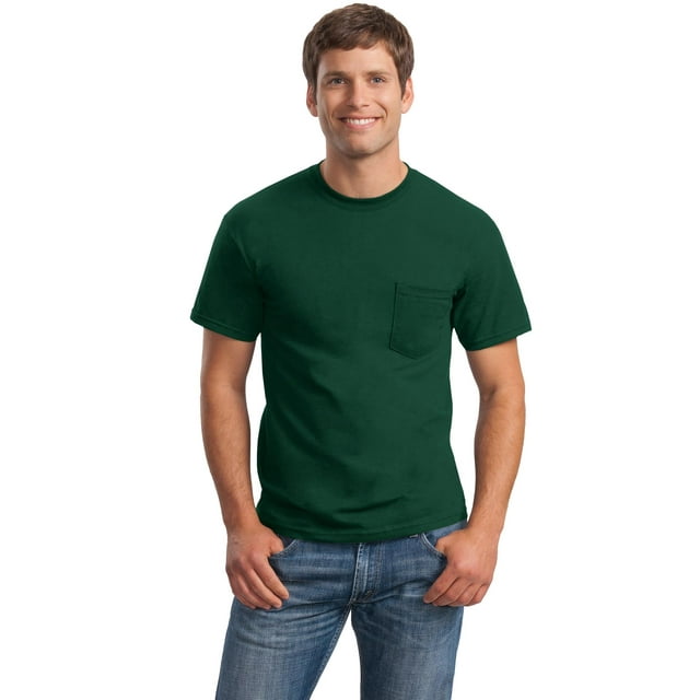Gildan T-Shirt pour Hommes en Coton Ultra 100 % avec Poche. 2300