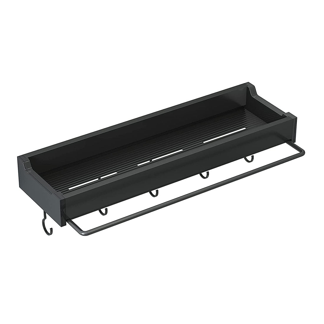 Black Floating Shelves for Wall Storage,Metal Wall Mounted Floating