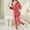 Hot Pink, variant on BONIXOOM Couples Christmas Pajamas Womens Pajamas Loungewear Drawstring Long Sleeve Solid Sleepwear Sets Blue M