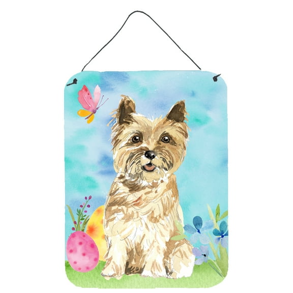 Easter Eggs Cairn Terrier Wall or Door Hanging Prints