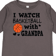 thumbnail image 4 of Inktastic I Watch Basketball with Grandpa Boys Long Sleeve Toddler T-Shirt, 4 of 5
