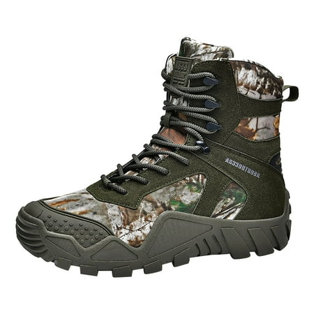 

SEMIMAY Men Snow Boots Fashionable Outdoor Mountain Climbing Outdoor New Middle High Ankle Boots Comfortable Thickened