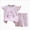 A53-Light Pink, variant on Toddler Girls 1-3T 2PC Summer Outfit Set Soft Bow Tank Top Casual Shorts Gibobby,18-24 Months,Purple