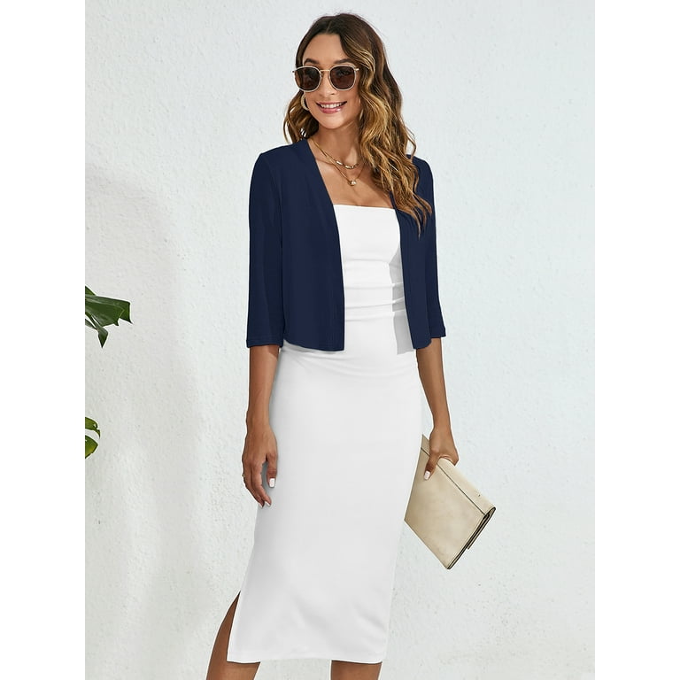 Navy cardigans and shrugs sale
