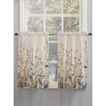thumbnail image 3 of Kitchen Curtains 54 Inches length, Vintage Botanical Window Treatment Curtain Drapes, Spring Floral Summer Botanical Rustic Decorative Window Curtains for Bedroom Cafe, 52"x54", 2 Panels, 3 of 7