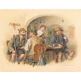 thumbnail image 3 of Peter Kraemer The Younger 14x12 Black Modern Framed Museum Art Print Titled - Hunter in the Inn (Approx. 1910), 3 of 5