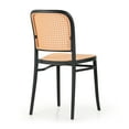 thumbnail image 5 of Set of 2 Benedetta Blue Linen Upholstered Dining Chair with Black Iron Legs, 5 of 8