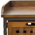 thumbnail image 7 of SAFAVIEH Isaac 3-Drawer Wooden Storage Bench Oak, 7 of 7