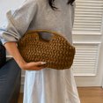 thumbnail image 2 of Handwoven Woven Tote for Summer Beach Casual Shoulder Carryall Purse Lightweight Stylish Boho Handbag, 2 of 7