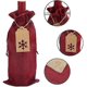thumbnail image 2 of LOKIPA Burlap Wine Gift Bags, 12 Pcs Jute Wine Bottle Bags with Drawstring, Reusable Wine Bottle Covers with Snowflake Tags for Christmas, 2 of 5