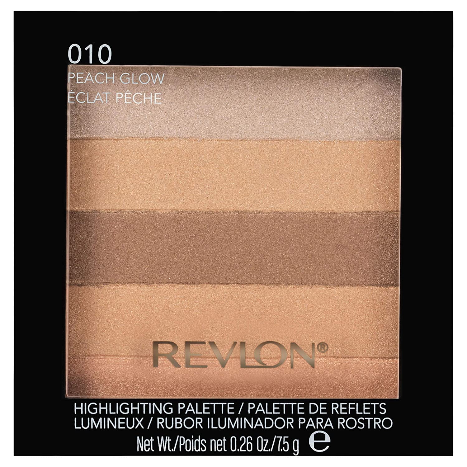 2 Pack NEW- Revlon Highlighting Palette, Peach Glow, 0.26 Ounce/each