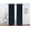 Navy, variant on Kate Aurora 2 Pack Hotel Embossed Textured Light Filtering Grommet Top Window Curtain Panels - Assorted Colors, 84 in. Long