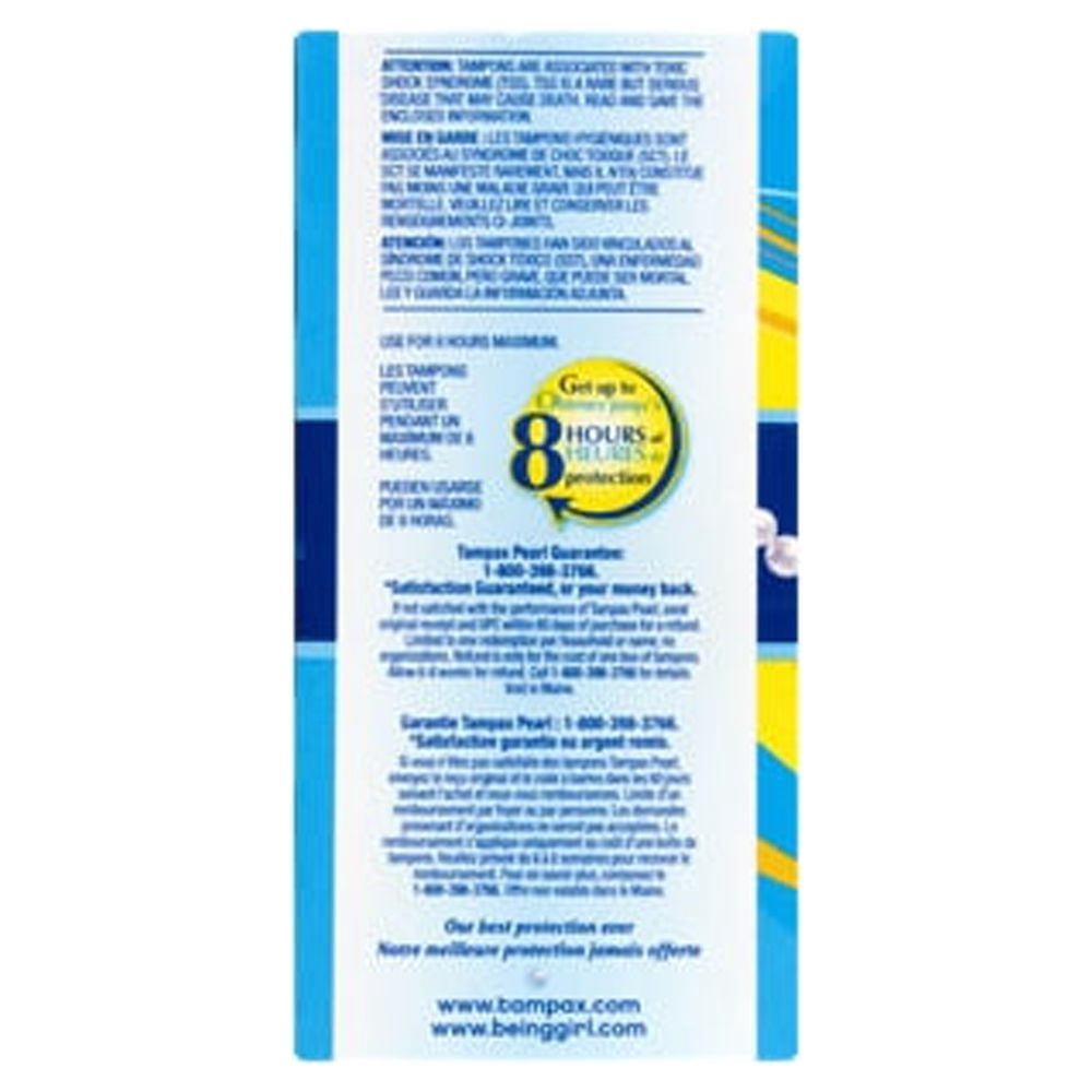 Tampax Pearl Unscented Regular 40ct