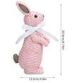 thumbnail image 2 of Easter ornament decor,Simulation Bunny Figurine Easter Tabletop Decoration Festival Art Rabbit Craft Ornament,Pink, 2 of 5
