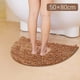 thumbnail image 2 of Alfombra de baño semicircular Antideslizante Alfombra de baño Suave y cómoda Peluda Duradera Alfombra de baño gruesa Lavable a máquina Reutilizable, 2 of 8