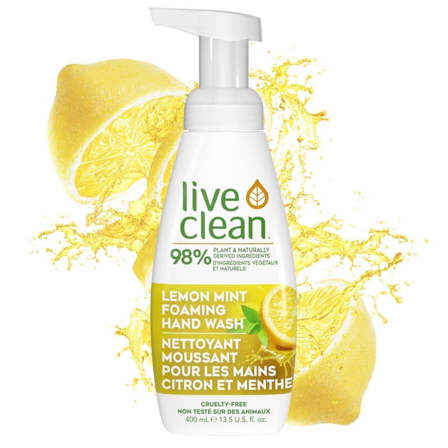 Live Clean Lemon Mint Foaming Hand Wash