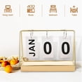thumbnail image 2 of CHUANK Calendrier à Rebours Décoratif Bureau Papier Fer 2023 Table Rabattable Bureau Vertical Vintage, 2 of 6