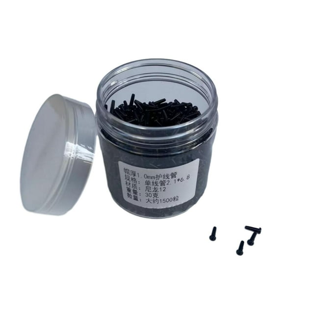 braveheart Durable Badminton Racket Grommets Eyelets Stringing Tools Easy To Lightweight Equipment Repair Gear Small Size Black 2.1x6.8mm