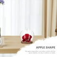 thumbnail image 3 of Apple Shape Preserved Flower Protective Cover Glass Doll Cover Valentine's Day Flower Display Cover, 3 of 8