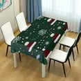 thumbnail image 4 of Yayeee Tablecloths 54" x 54" Rectangle Wrinkle Resistant Party Table Cover, Christmas Santa Hats, 4 of 8