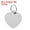 Silver Tone, variant on Uxcell Aluminum Blank Tags 1.4 x 1.2 Inch, Heart Shape Metal Stamping Blanks Pet ID Label with Key Rings, Red 12Pcs