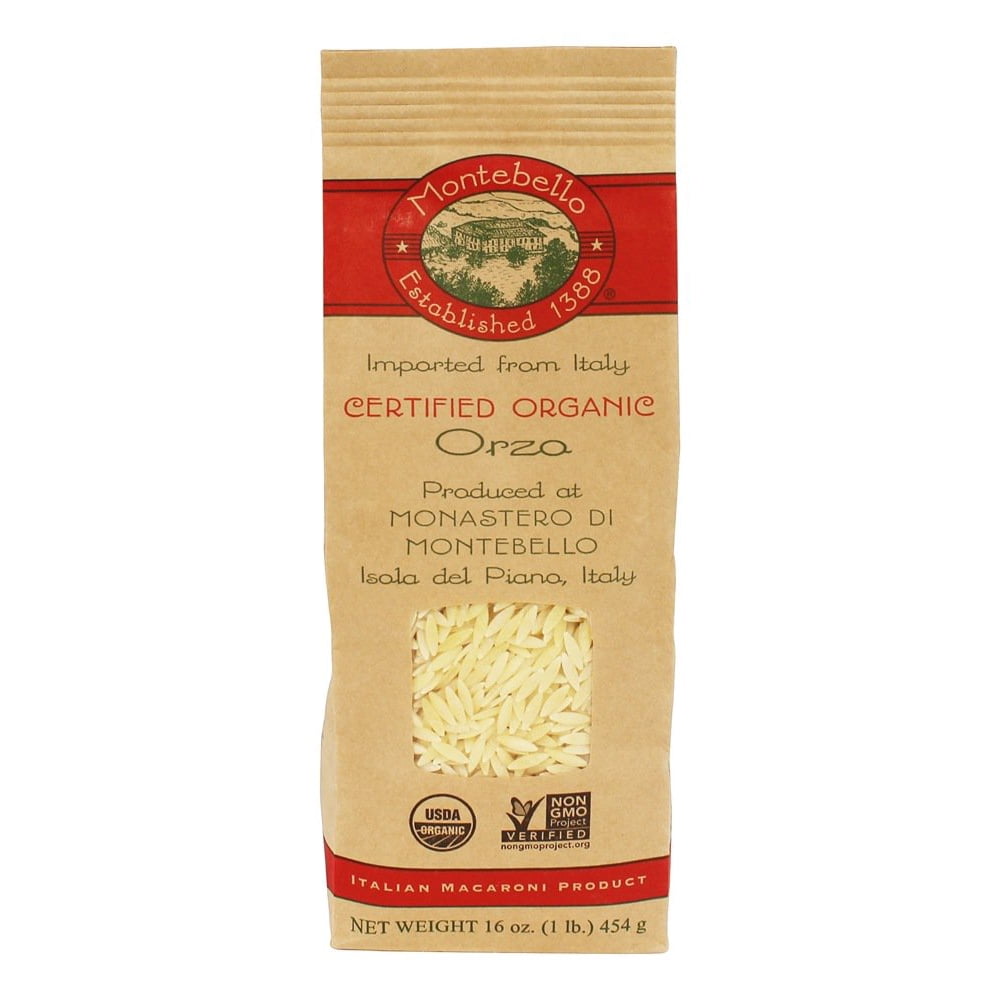 Montebello Organic Orzo Pasta 16 oz.
