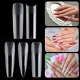 thumbnail image 2 of 240Pcs Nail Art False Patch Set Seamless Versatile Lengthened Frosted Texture Anti-break Long Lifespan Nail Tips, 2 of 10