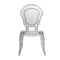 thumbnail image 2 of 22 Inch Side Dining Chair, Clear Smoke Finish, Classic Curved Backrest, 2 of 6