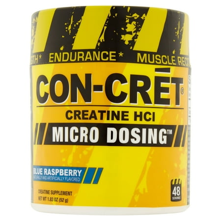 - Con-Crét Micro Dosing Blue Raspberry Creatine HCI, 1.83 oz