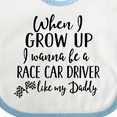 thumbnail image 4 of Inktastic Future Race Car Driver Like Daddy Boys Baby Bib, 4 of 4