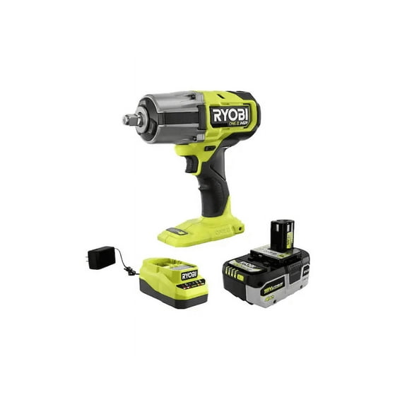 Ryobi ONE 18V Brushless Cordless 4-Mode 1/2 in. High Torque Impact Wrench Kit with 4.0 Battery and Charger