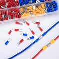 thumbnail image 1 of 280 piezas de terminales eléctricos de crimpado, conectores eléctricos macho y hembra, para automóviles, terminales planos, terminales de pala, terminales de anillo XianweiShao 8390606415042, 1 of 1